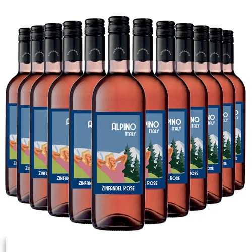 Case of 12 Alpino Pink Zinfandel Rose Wine